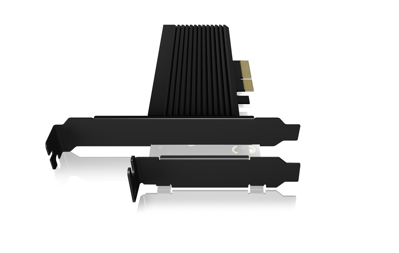 ICY BOX PCIe extension card with heat sink, M.2 NVMe SSD to PCIe 4.0 x4 IB-PCI208-HS