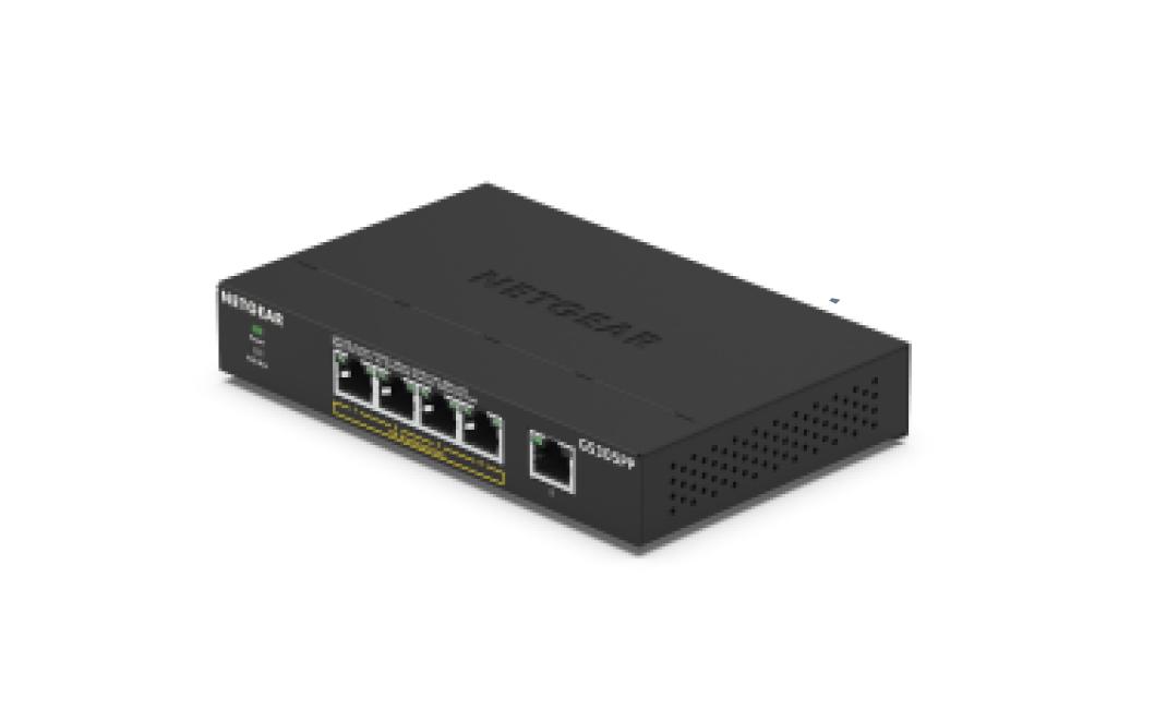 Netgear 5 port POE/POE+ GIGE Unmanaged Switch GS305PP-300EUS