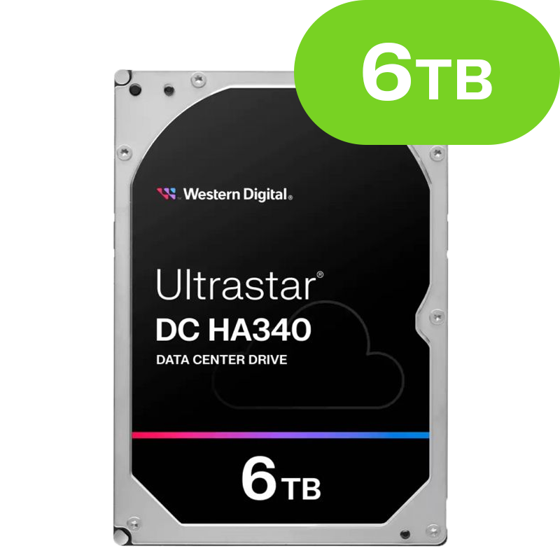 6TB Western Digital Ultrastar DC HA340 (SATA 6Gb/s) WUS721206BLE6L4 512e SE NP3