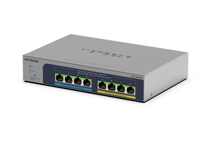 Netgear L3 4x2.5G PoE++ (230 W) + 4x2.5G PoE+ smart switch MS108TUP-100EUS