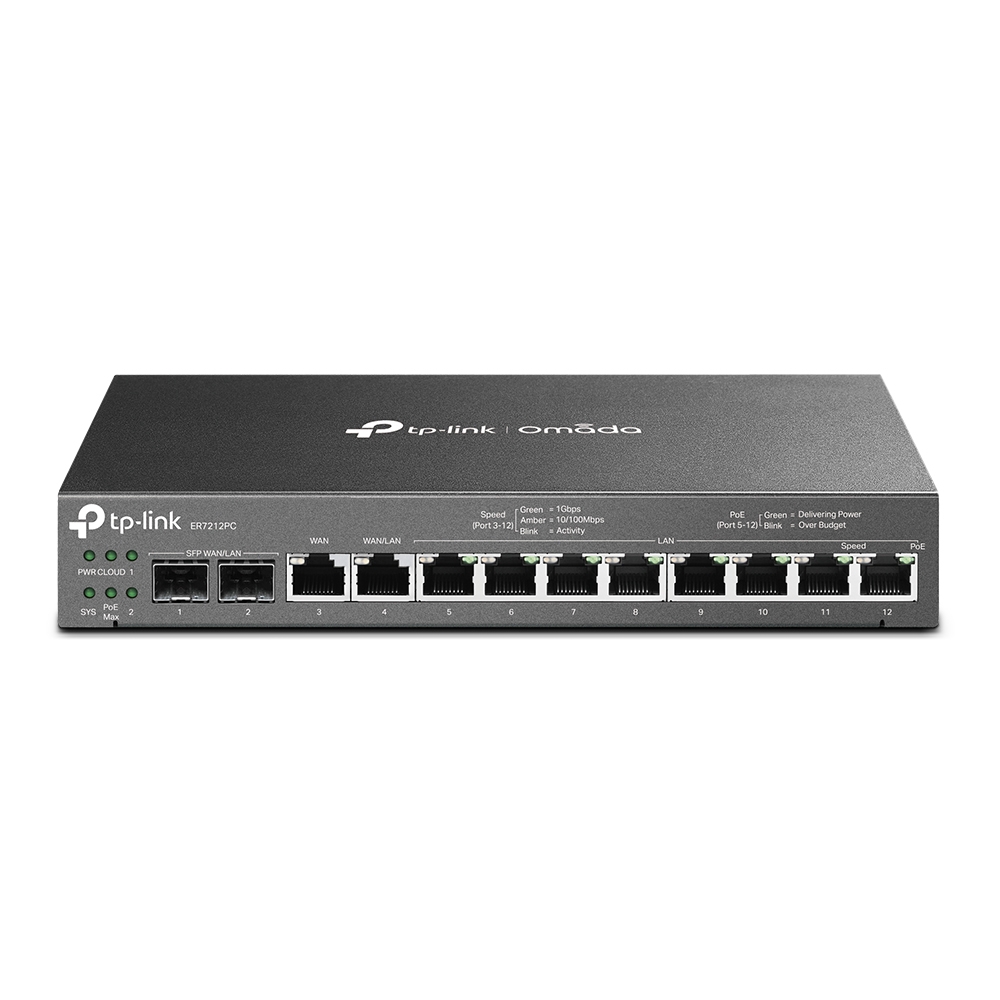 TP-Link ER7212 Omada Gigabit VPN Router, PoE+, Controller