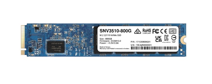 800GB Synology M.2 22110 NVMe SSD SNV3510-800G
