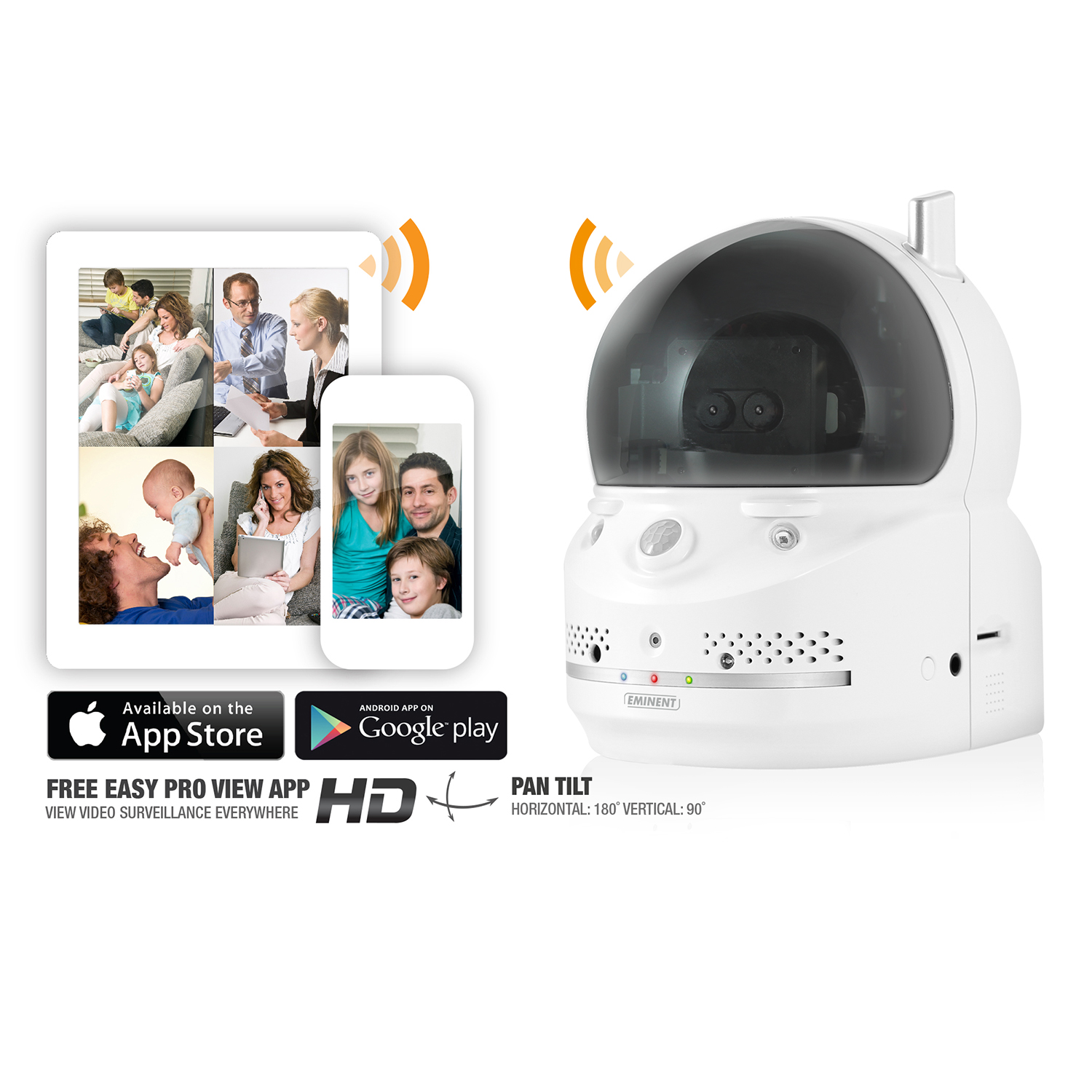 Eminent EM6270 Easy Pro View Pan/Tilt HD IP Camera