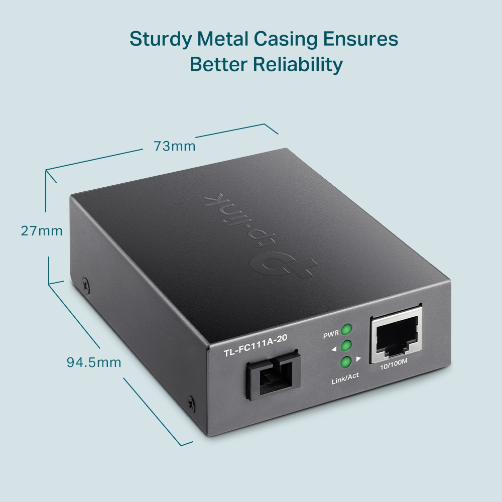 TP-Link 10/100 Mbps WDM Media Converter TL-FC111A-20 