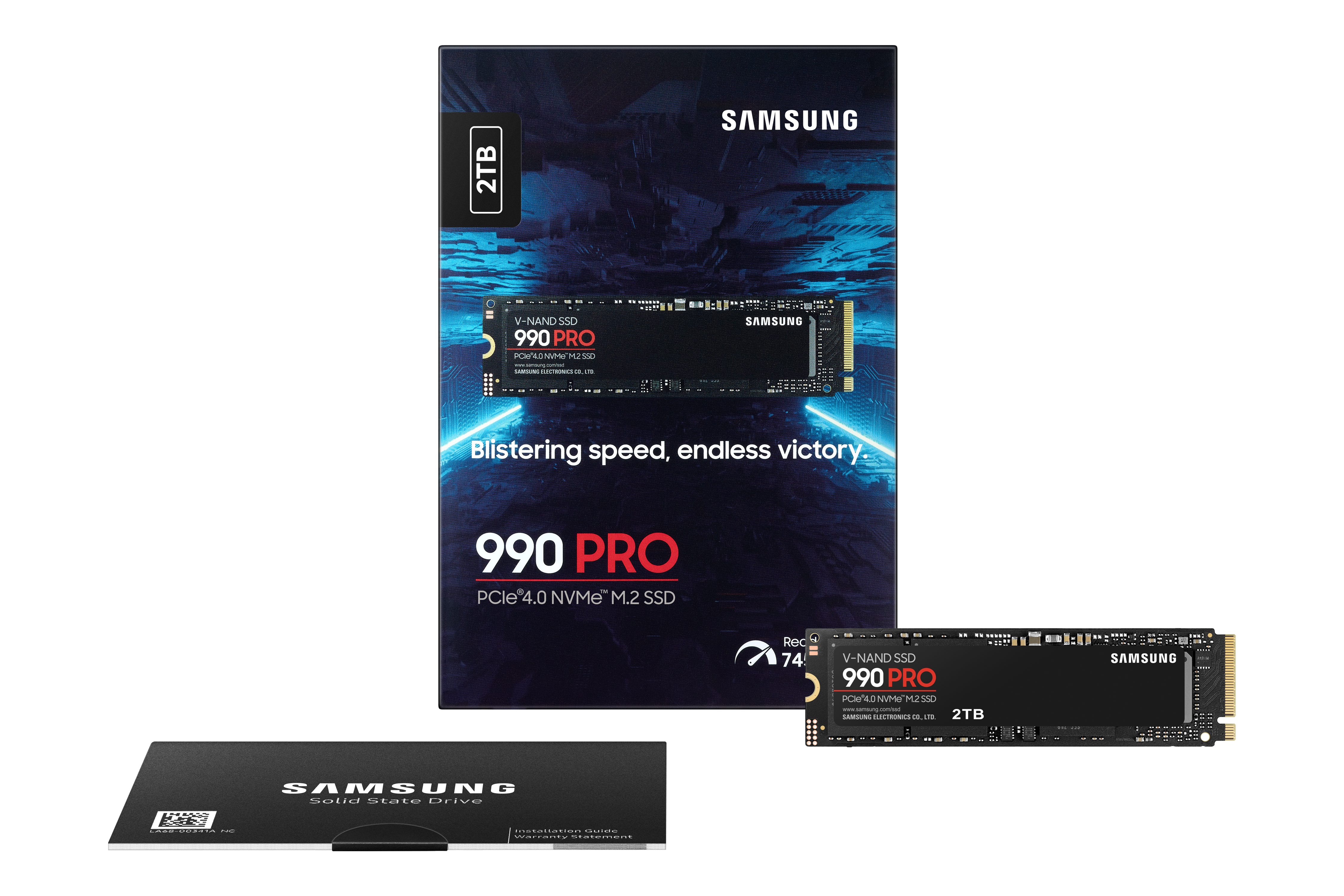 2TB Samsung M.2 PCIe 4.0 x4 NVMe 2.0 SSD 990 PRO MZ-V9P2T0BW