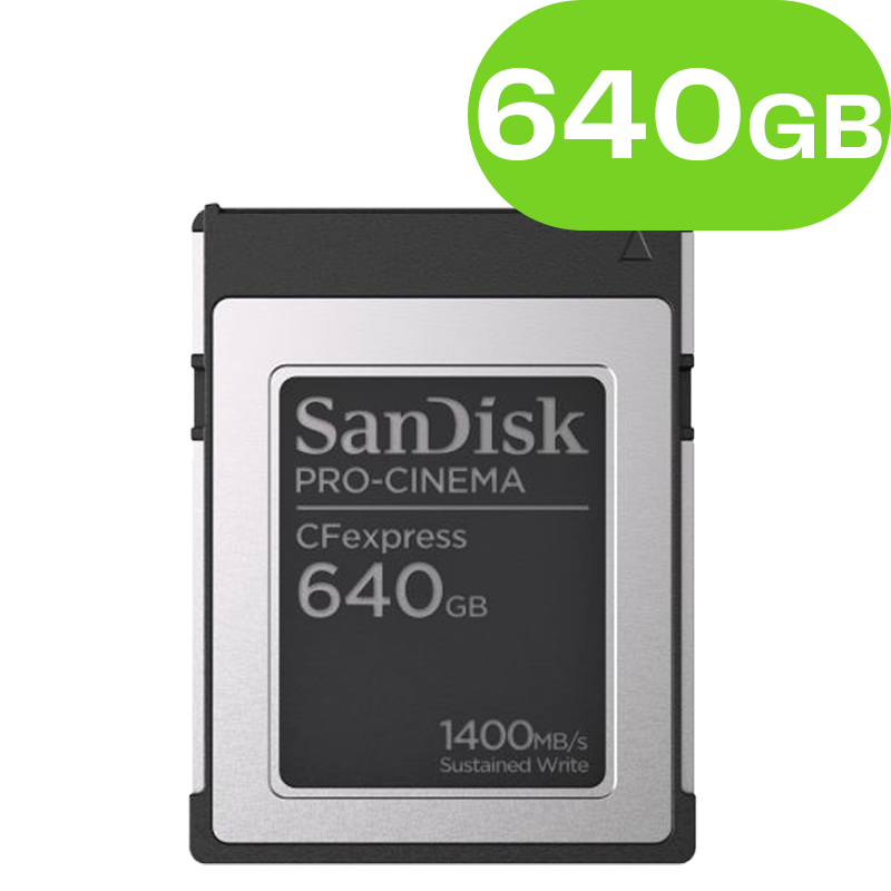 640GB SanDisk Professional PRO-CINEMA CFexpress 1700/1500MBs SDCFEC-640G-GN4NN