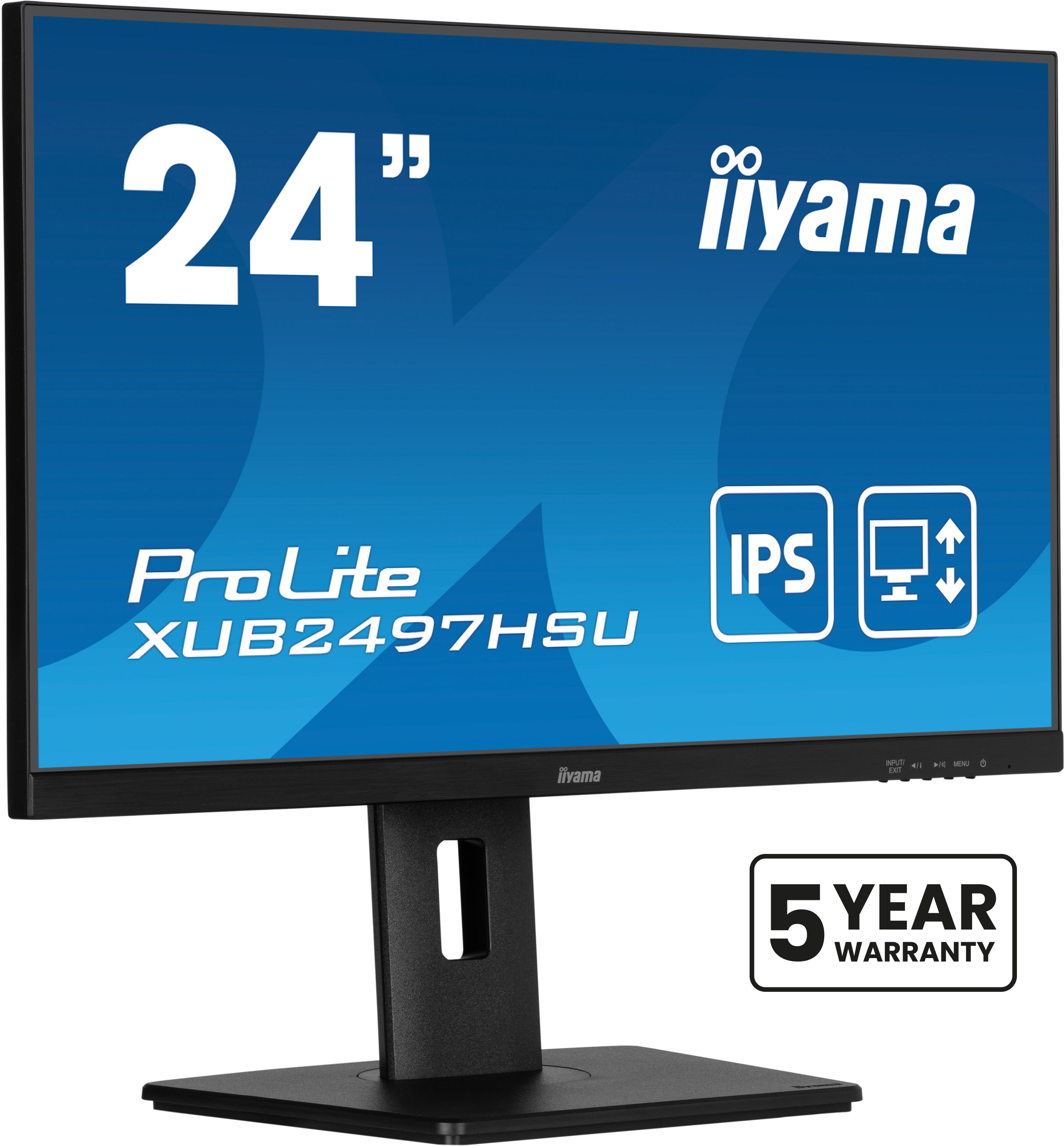 iiyama ProLite XUB2497HSU-B2 24 inch IPS 100Hz monitor met USB-Hub