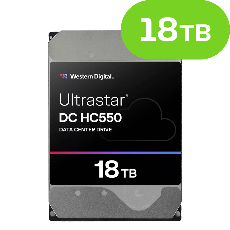 18TB Western Digital Ultrastar DC HC550 (SATA 6Gb/s) WUH721818ALE6L4 512e SE