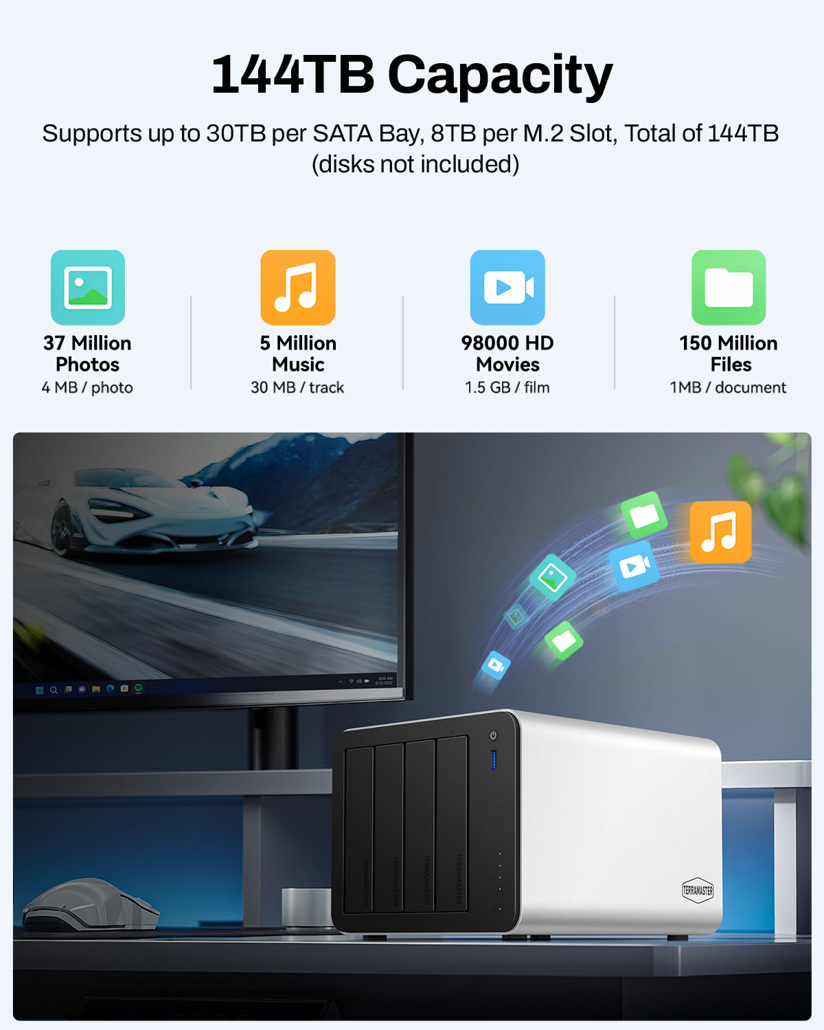 TerraMaster F4-425 Plus-N95 SMB 4-Bay NAS