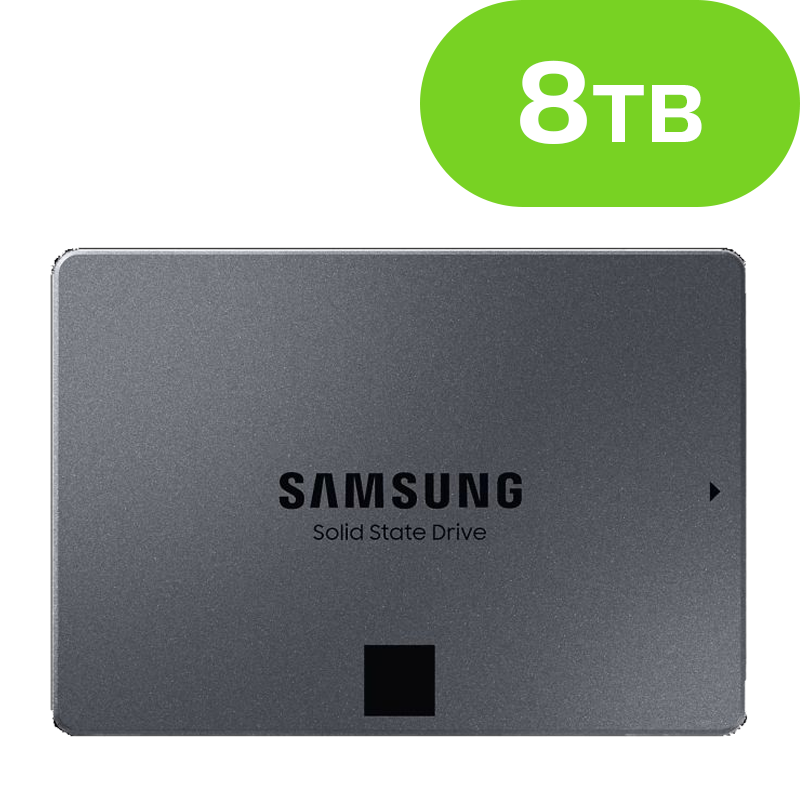8TB Samsung 2.5 inch SATA SSD 870 QVO MZ-77Q8T0BW