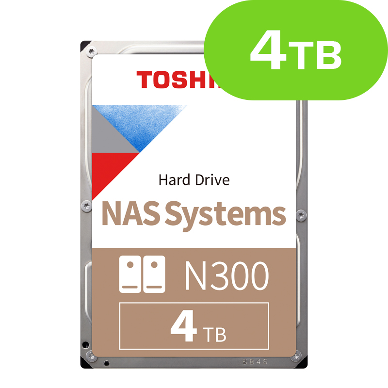 4TB Toshiba N300 NAS HDD 7200 rpm 3.5 inch HDWG740EZSTC