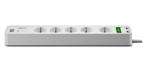 APC Essential SurgeArrest 5 outlets met 5V, 2.4A 2 USB poorten 230V PM5U-GR