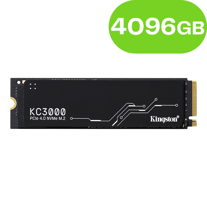 4096GB Kingston KC3000 PCIe 4.0 NVMe M.2 SSD