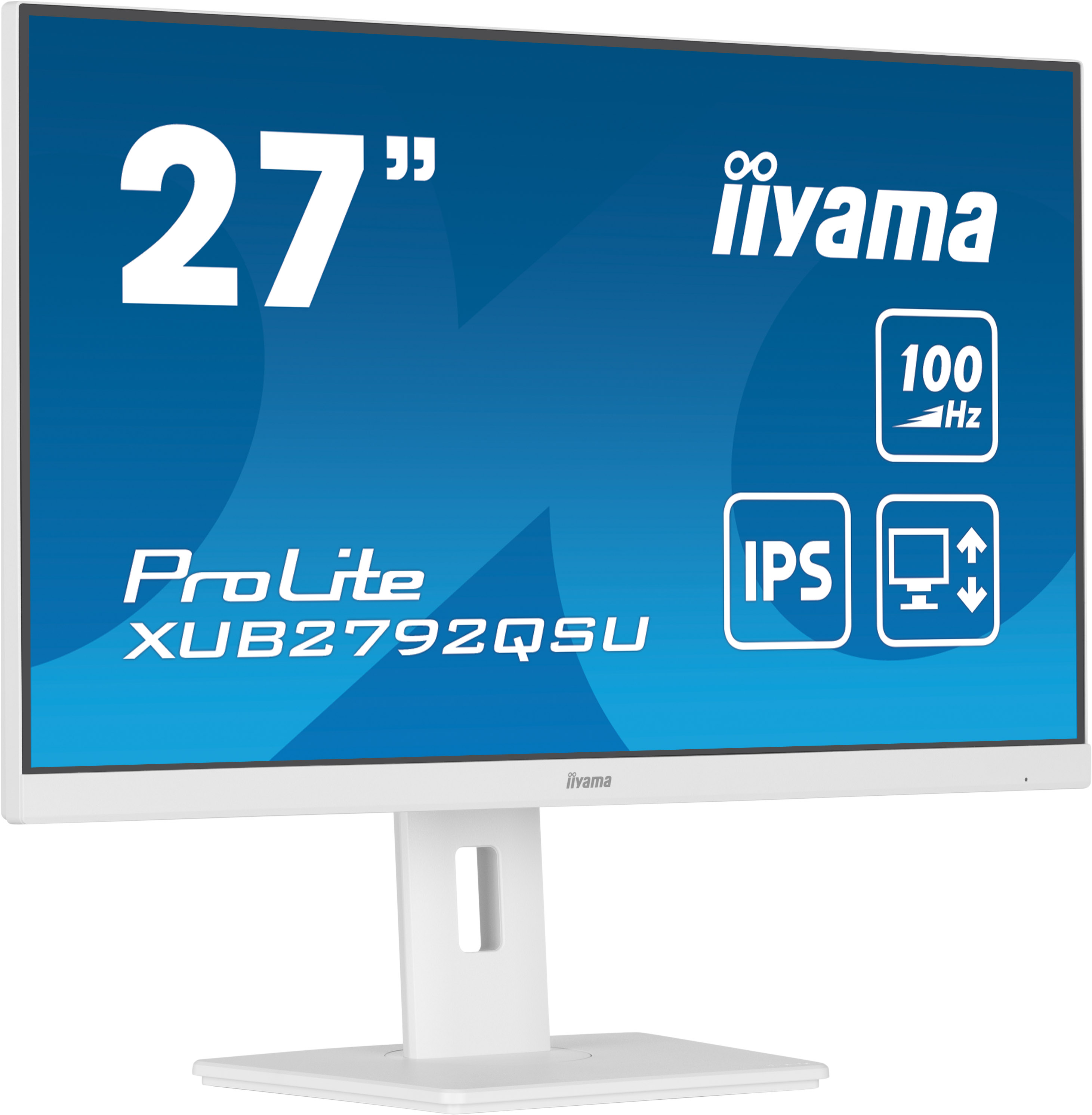 iiyama ProLite XUB2792QSU-W6 27” WQHD IPS met USB-hub wit monitor