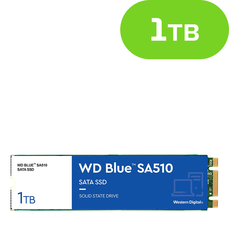 1TB WD Blue SA510 SATA M.2 2280 SSD WDS100T3B0B