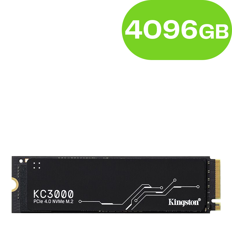 4096GB Kingston KC3000 PCIe 4.0 NVMe M.2 SSD