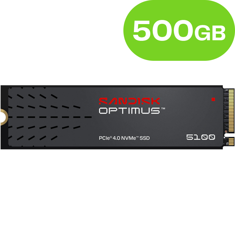 500GB SanDisk Optimus 5100 PCIe 4.0 M.2 2280 NVMe SSD SDSP51500GAN-000E0