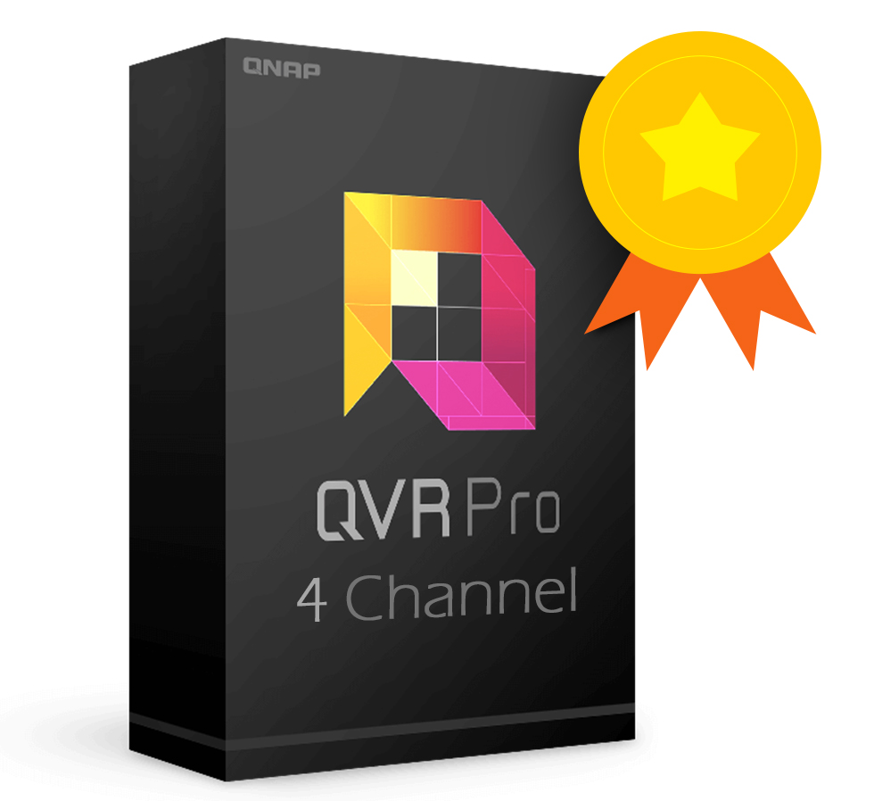 QNAP QVR Pro 4 Channel License LIC-SW-QVRPRO-4CH-EI
