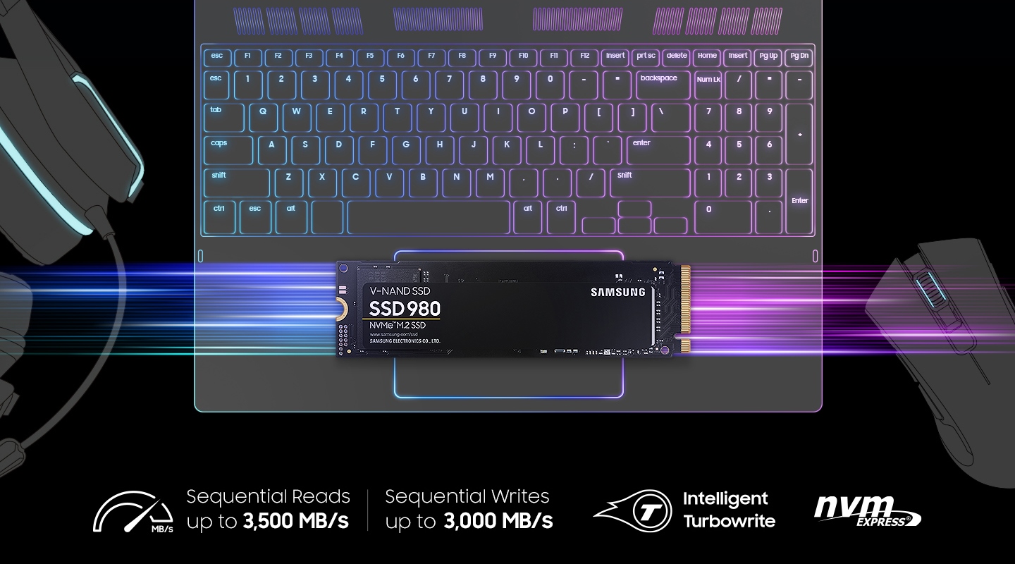 500GB Samsung M.2 PCIe 3.0 x4 NVMe 1.4 SSD MZ-V8V500BW