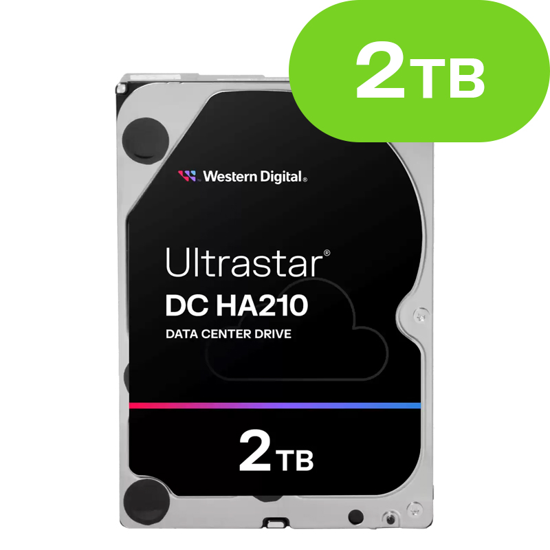 2TB Western Digital Ultrastar DC HA210 SATA Enterprise HUS722T2TALA604