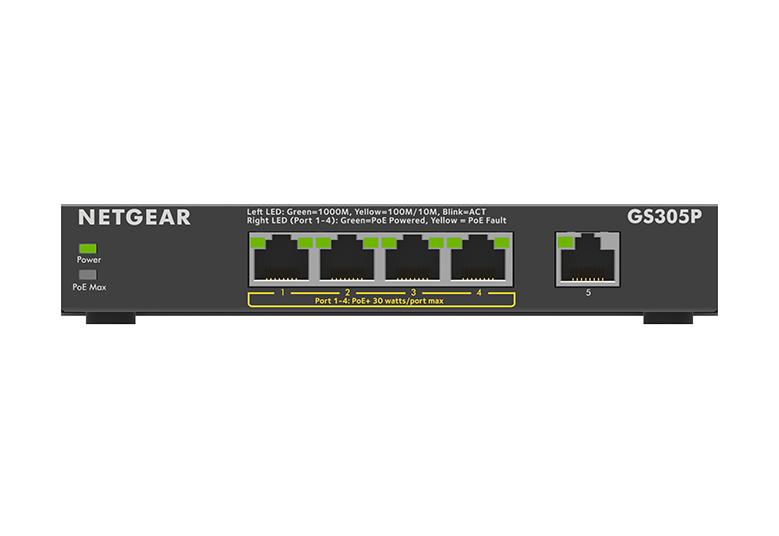 Netgear 5-poorts Gigabit Ethernet SOHO Switch GS305P-200PES