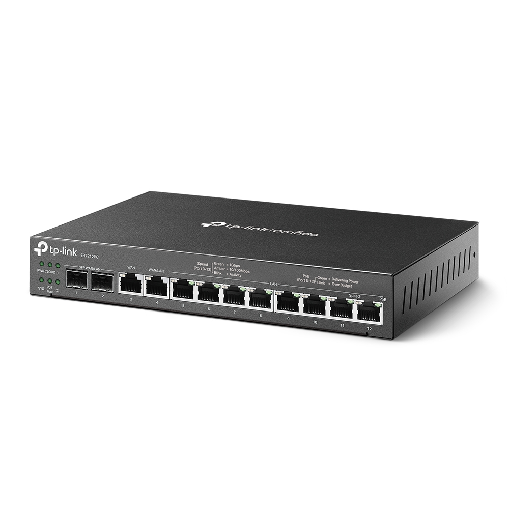 TP-Link ER7212 Omada Gigabit VPN Router, PoE+, Controller