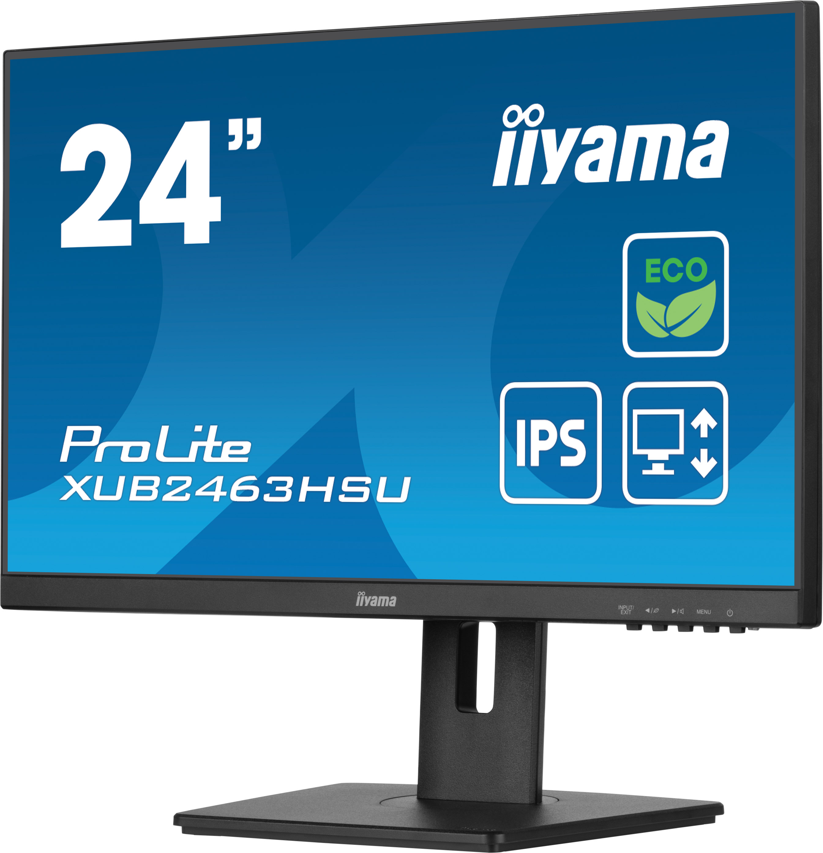 iiyama XUB2463HSU-B1 24 inch IPS Full HD-paneel met energieklasse B