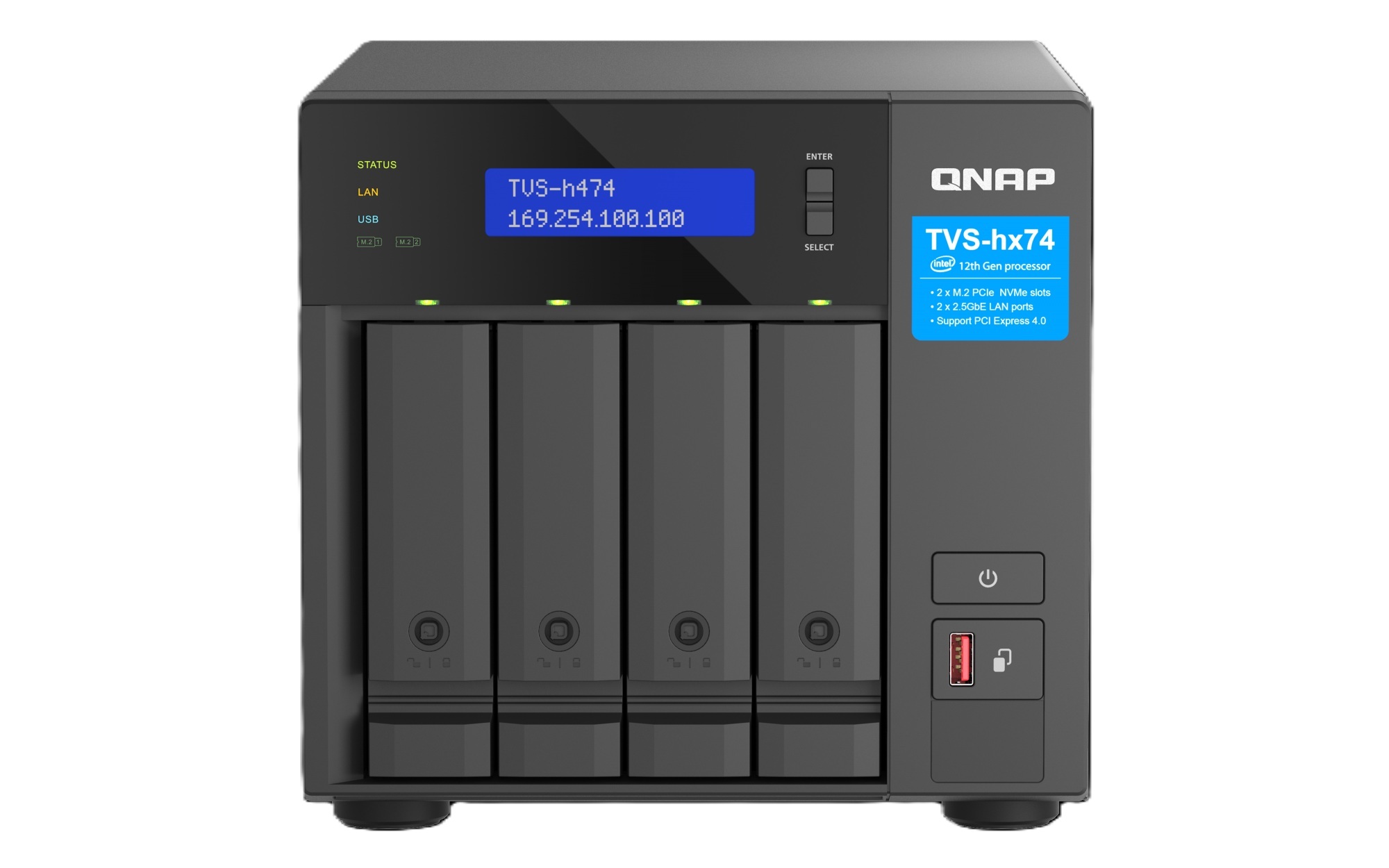 QNAP NAS TVS-h474-i3-8G