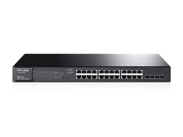 TP-LINK JetStream T1600G-28PS 24-Port Gigabit Smart PoE+ Switch met 4 SFP Slots