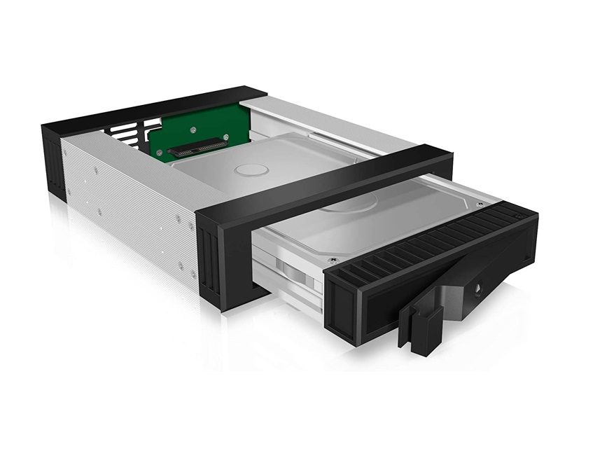 ICY BOX Mobile Rack, 1x 3.5/2,5 SATA/SAS to 1x SATA IB-129SSK-B