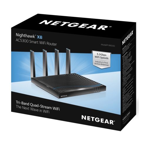 Netgear AC5300 Nighthawk X8 Tri-Band WiFi Router (R8500)