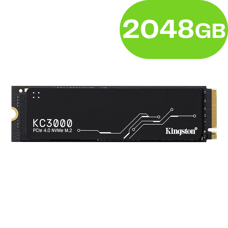 2048GB Kingston KC3000 PCIe 4.0 NVMe M.2 SSD