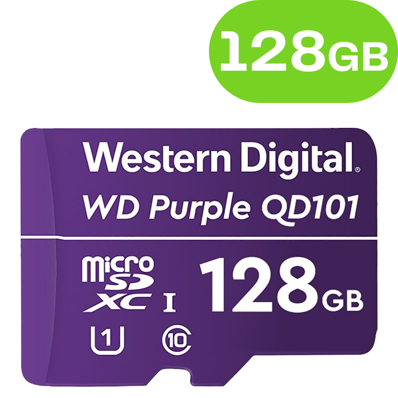 128GB WD Purple Surveillance microSDXC WDD128G1P0C