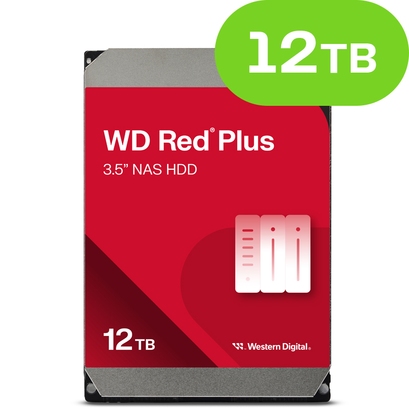 12TB WD RED Plus NAS HDD WD120EFBX