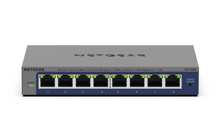 Netgear 8PT ProSafe Gigabit Plus Switch GS108E-400PES