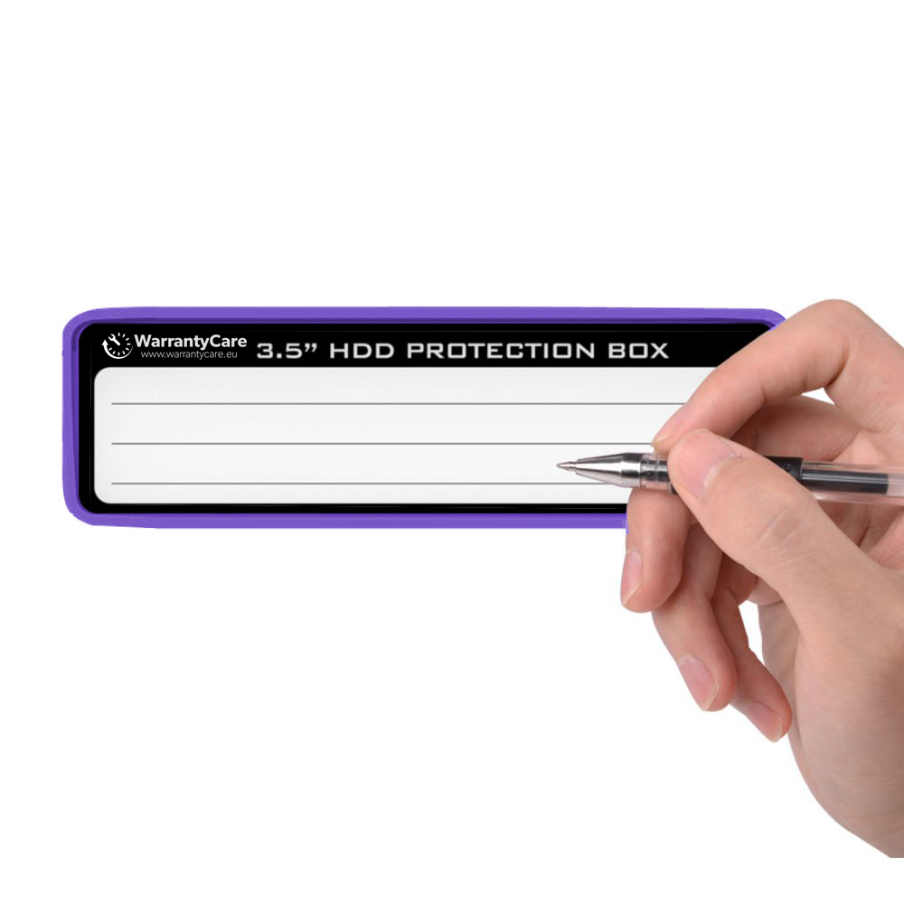 WarrantyCare 3,5 HDD Protection Box Purple