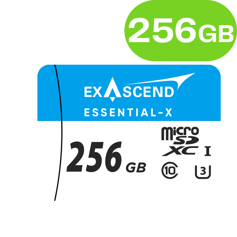 256G Exascend Essential-X micro SD card ES256GTFU3MP