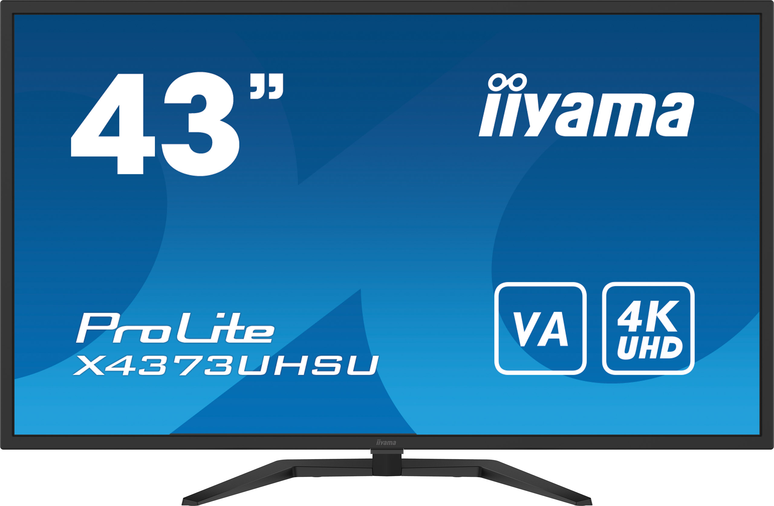 iiyama ProLite X4373UHSU-B1 43" grootformaat desktopmonitor met 4K zwart monitor