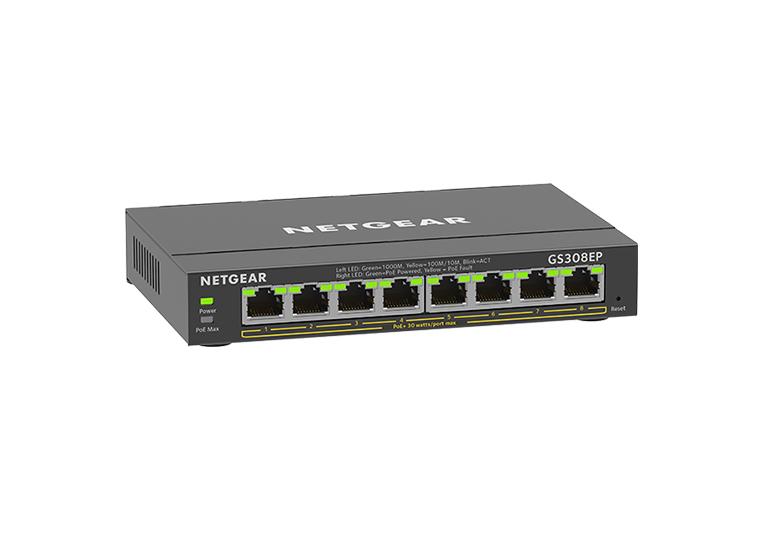 Netgear Plus 8 port PoE+ (62 W) Switch GS308EP-100PES