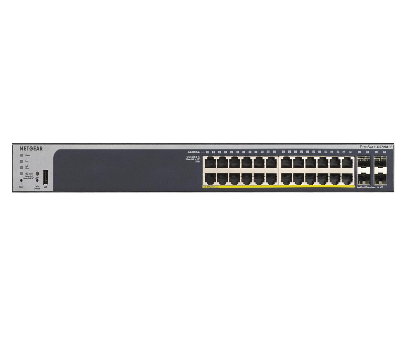 Netgear GS728TPP 24-poorts Gigabit Ethernet PoE+ Switch