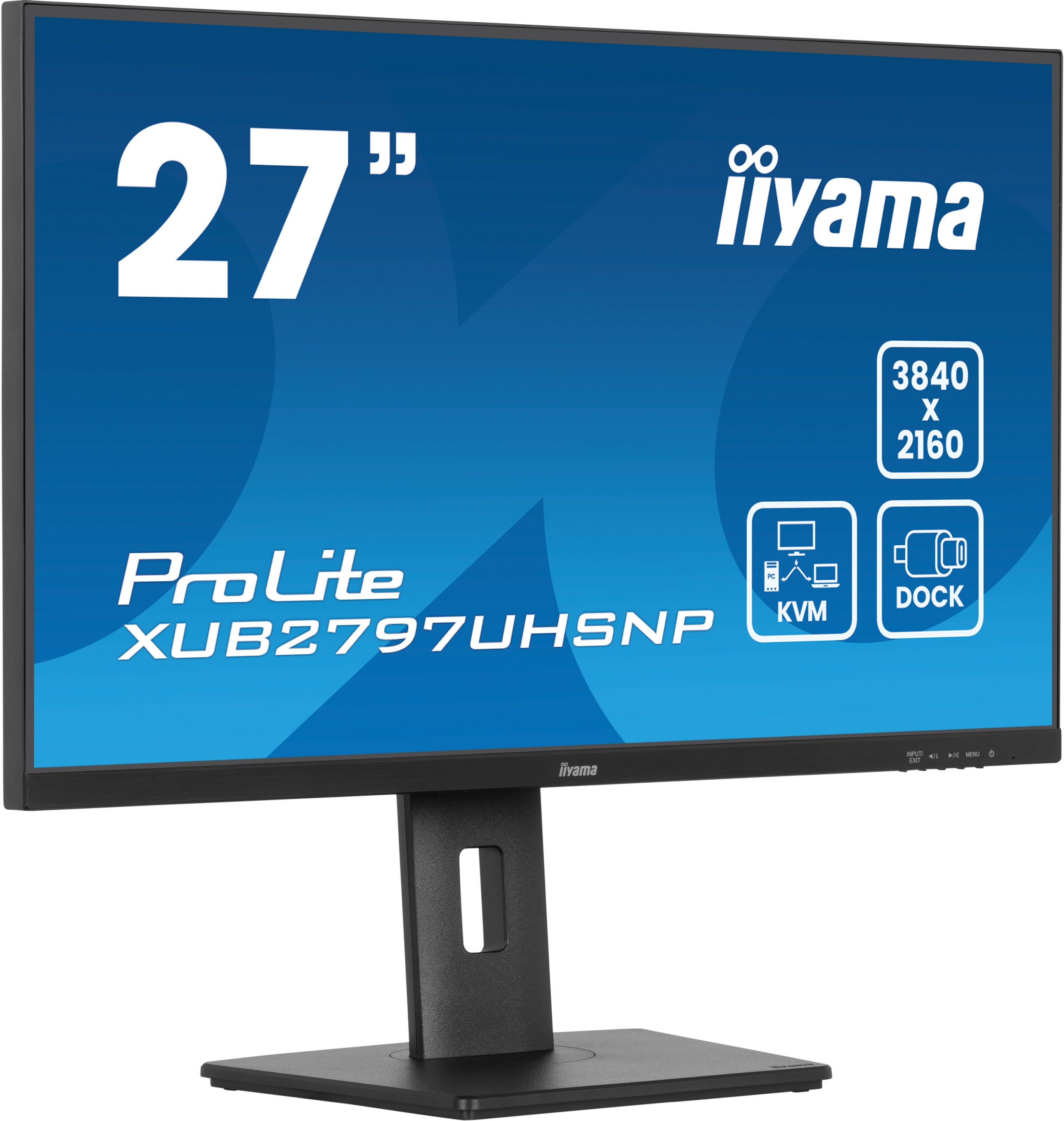 iiyama ProLite XUB2797UHSNP-B1 27inch 4K IPS monitor met RJ45 (LAN) LED-Monitor