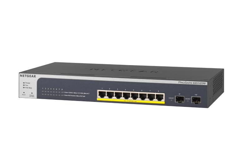 Netgear L3 8x PoE+ + 2xSFP smart switch GS510TPP-100EUS