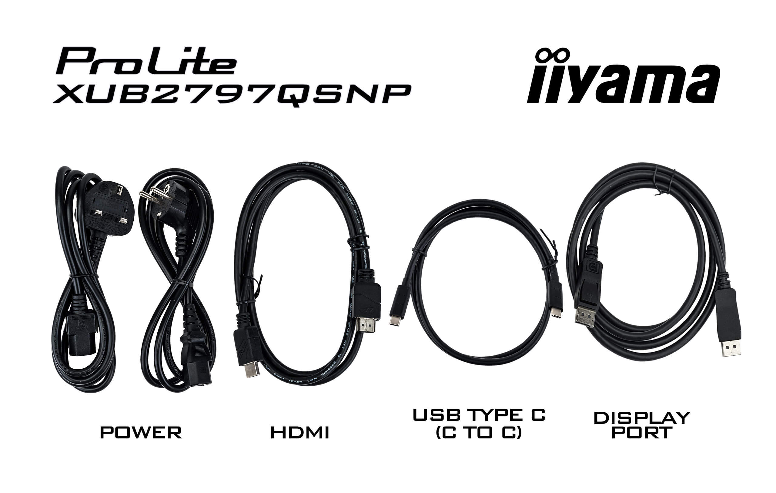 iiyama ProLite XUB2797QSNP-B1 27inch QHD IPS monitor met RJ45 (LAN) LED-Monitor
