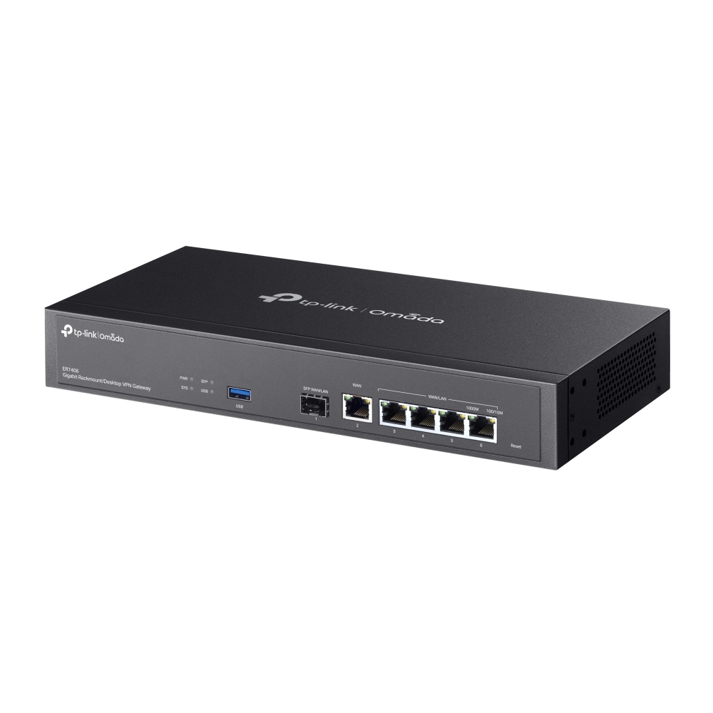 TP-Link Router gigabit Rackmount/Desktop VPN ER7406