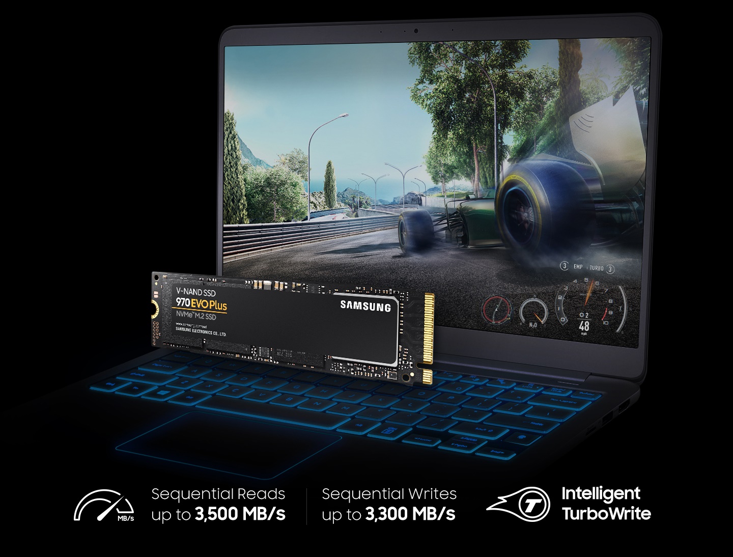 500GB Samsung SSD M.2 PCI-e 970 EVO Plus MZ-V7S500BW