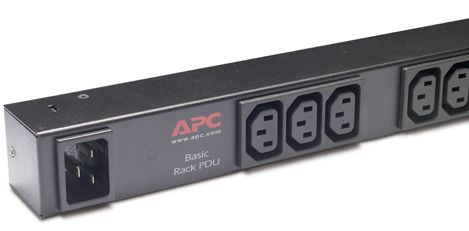 APC Rack PDU, Basic, Zero U, 16A, 208/230V, (15) C13 AP9572