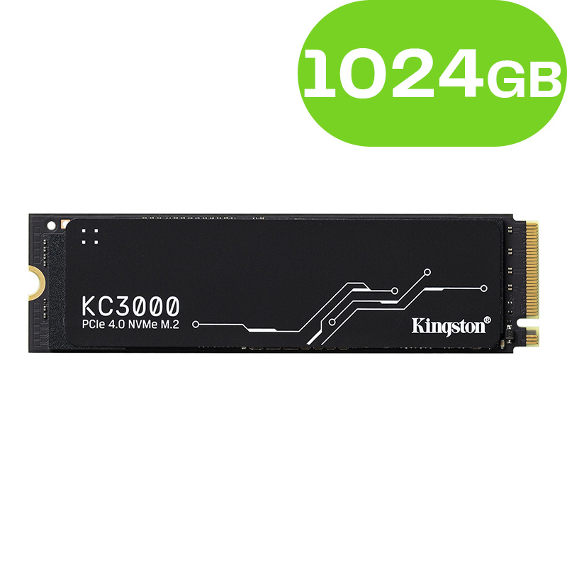 1024GB Kingston KC3000 PCIe 4.0 NVMe M.2 SSD