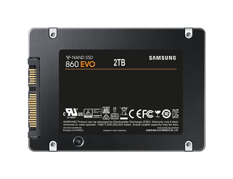 2TB Samsung SSD 860 EVO MZ-76E2T0B