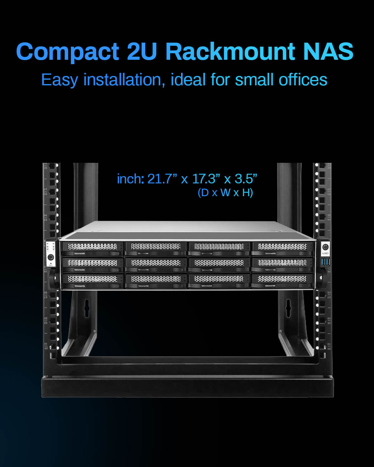 TerraMaster U12-500 Plus Enterprise NAS 12-Bay