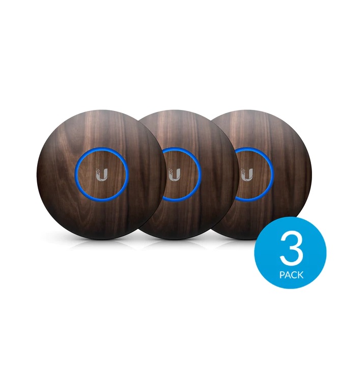 Ubiquiti UniFi U6 Lite NanoHD cover - Wood (3-pack) nHD-cover-Wood-3